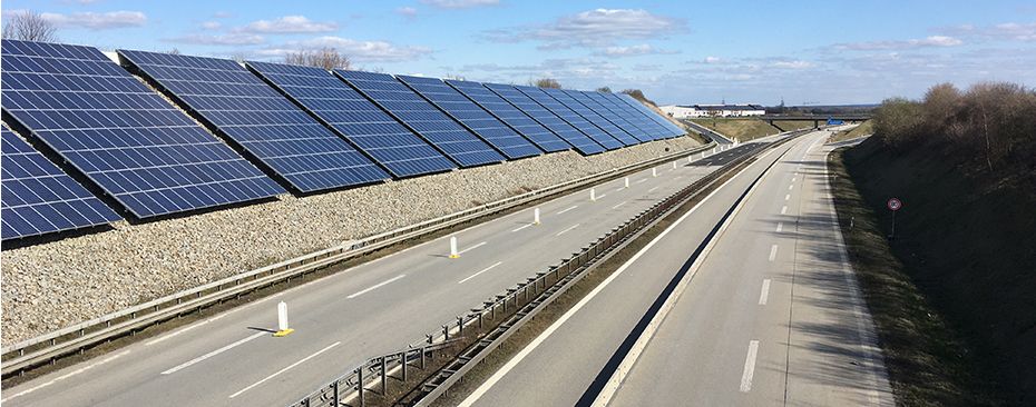 Lärmschutz-Photovoltaik-Wand F